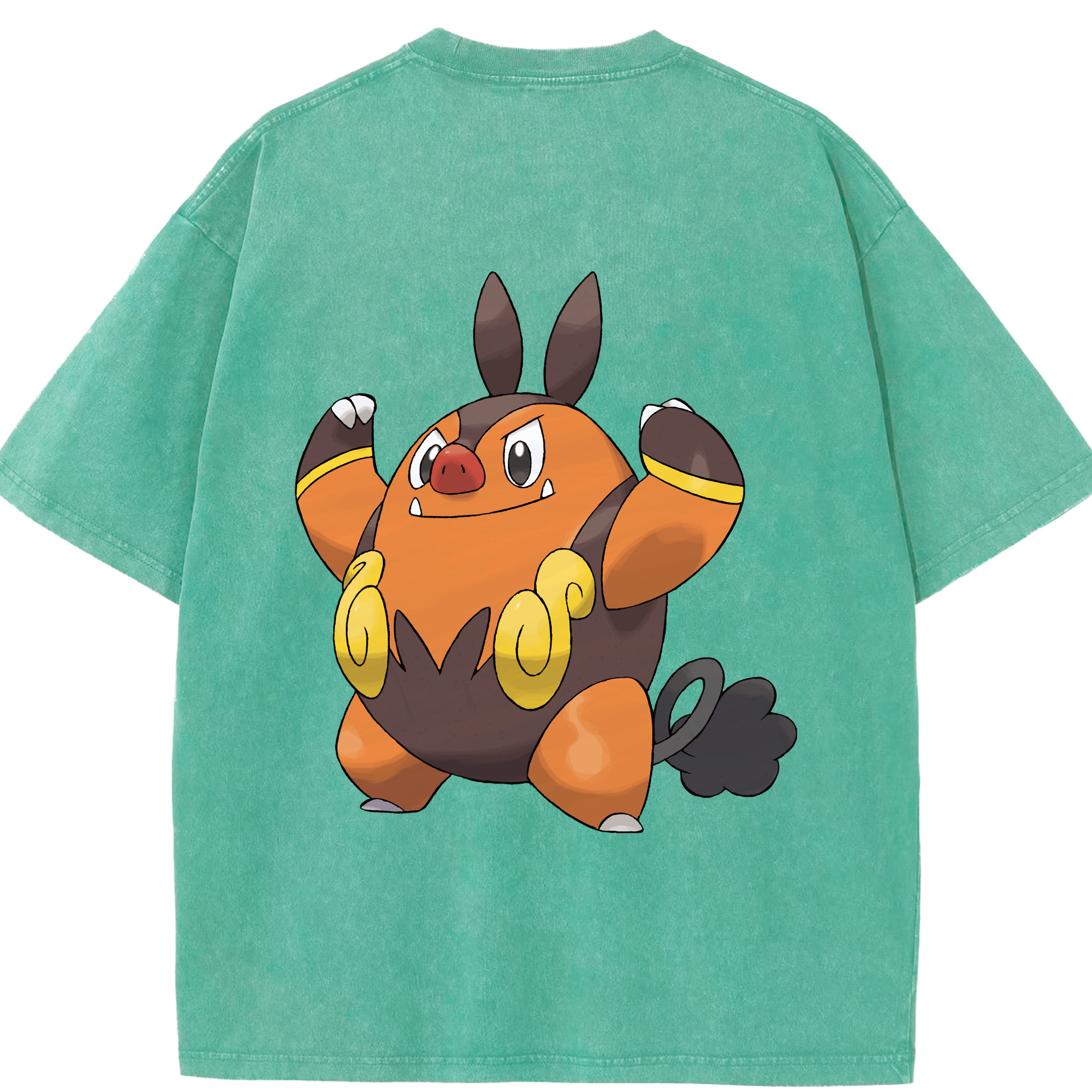 （画像用） ポケットモンスター Pokémon 綿100% ヴィンテージ風 半袖Tシャツ（背面プリント）
